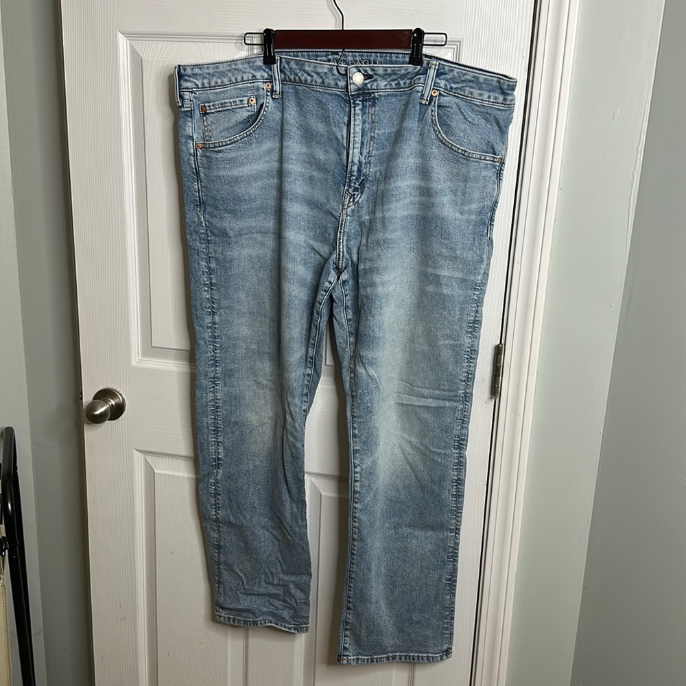 Men’s American Eagle AE Original Straight Flex Stretch Jeans 44x32 GUC